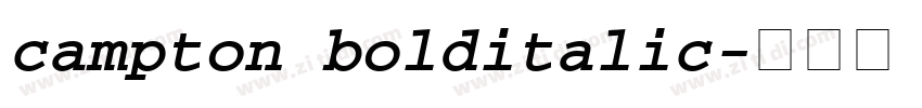 campton bolditalic字体转换